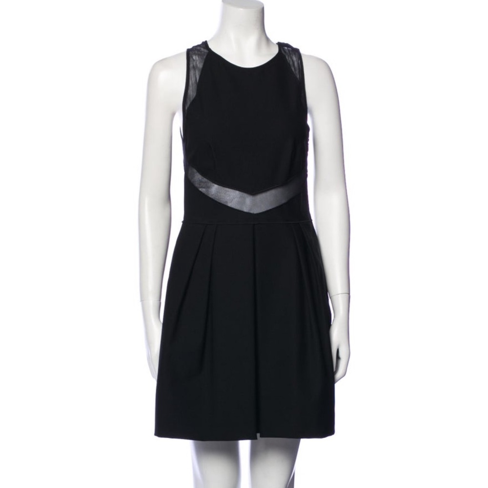 Stella McCartney Sheer Panel Black Cocktail Dress | EUC Size US 6/ IT 42